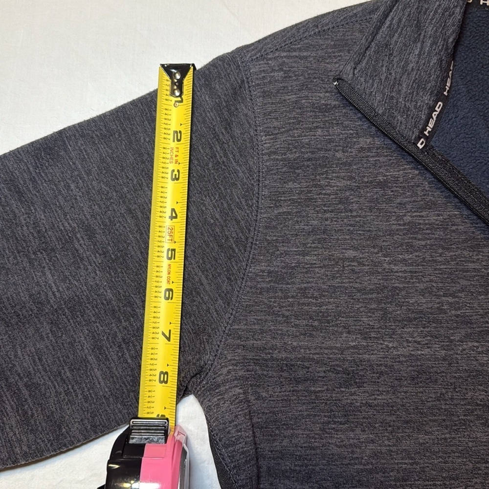 HEAD Men's Quarter Zip Performance Pullover Jacket Black Heather Size Small NWOT - Picture 10 of 10